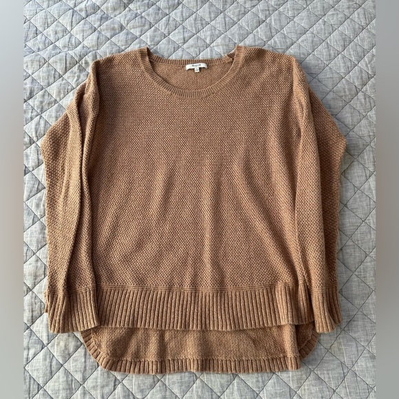 Madewell Sweaters - Madewell high-low cotton scoop neck sweater, L